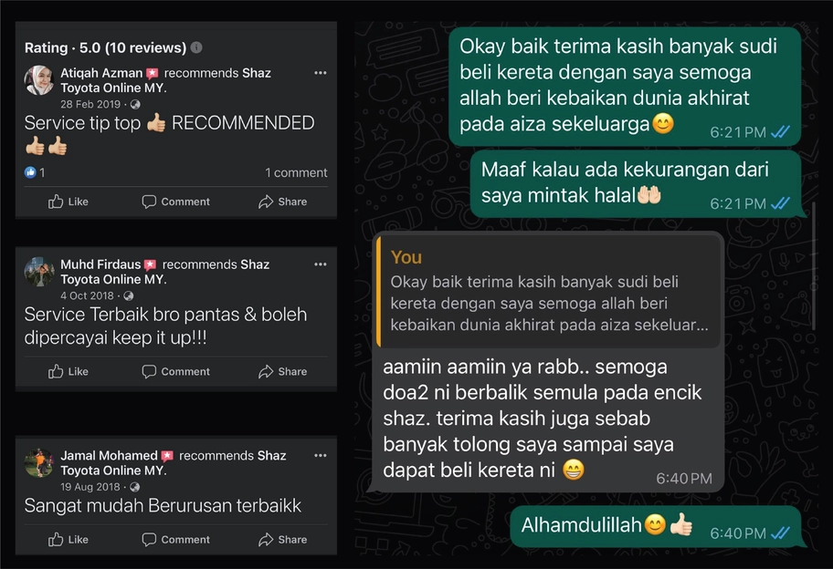 Feedback Pelanggan Toyota Subang Jaya